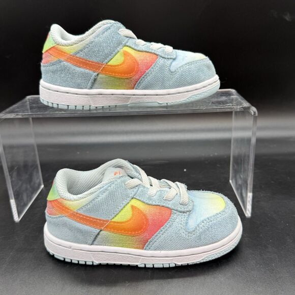 Nike Other - Nike Dunk Low GS 'Glacier Blue' Kids Size 8C HF4797-474 casual school comfort